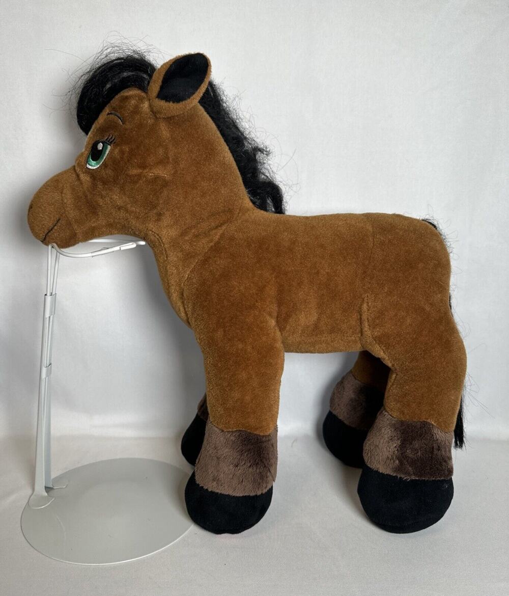 Build a Bear BAB 18" Brown Plush Stuffed Animal Horse Pony Valentine 2016
